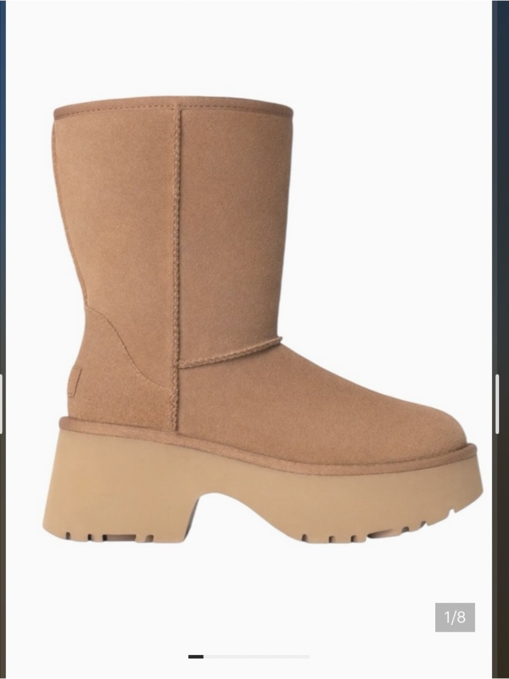 NWT UGG Suede  Platform Boots classic short new heights